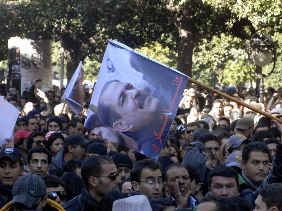 Protesta en Túnez