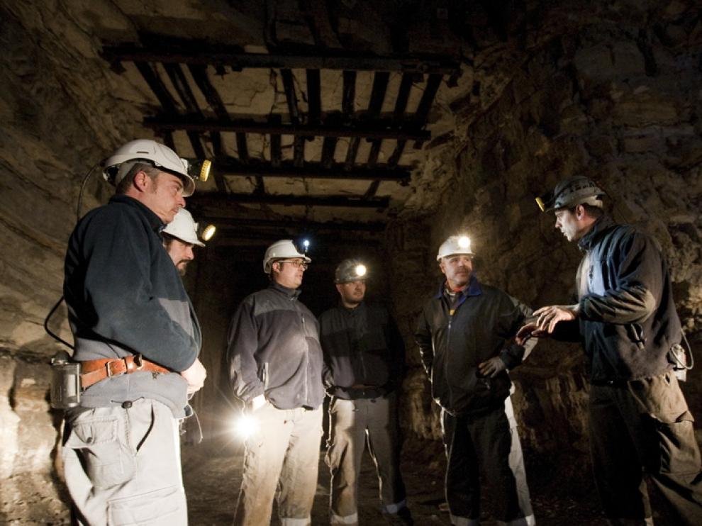 Los mineros, minutos antes de encerrarse