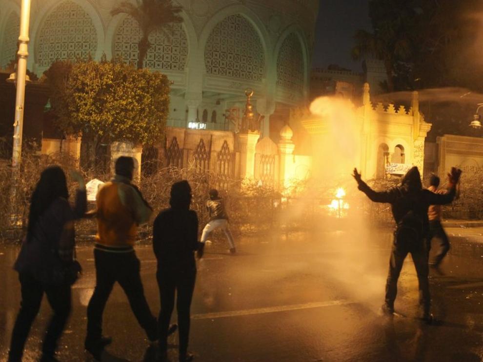 Disturbios en las calles de El Cairo