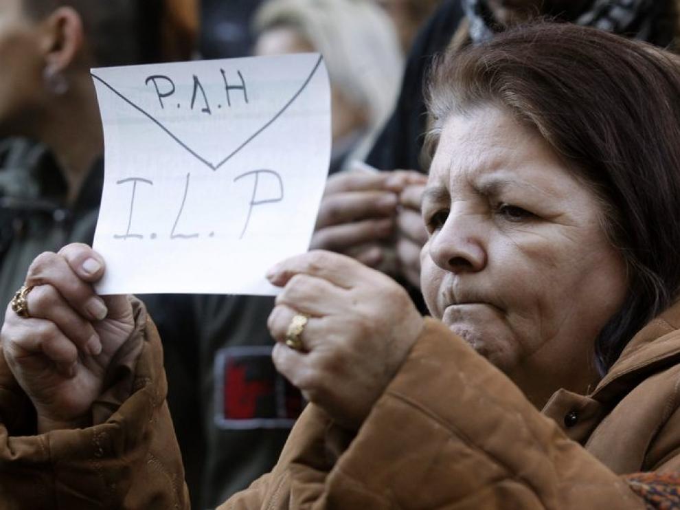 Protesta de la Plataforma de Afectados por la Hipoteca