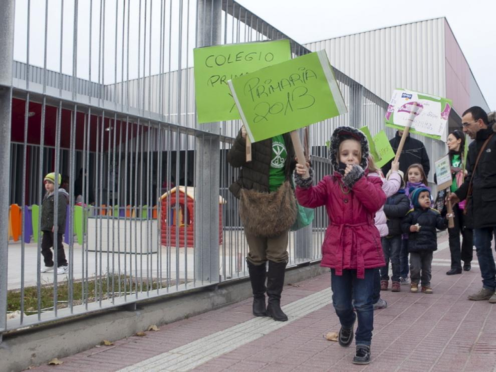 Protesta de padres y alumnos en diciembre