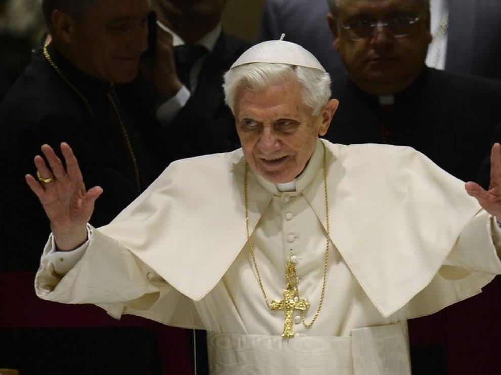 Benedicto XVI durante la audiencia pública