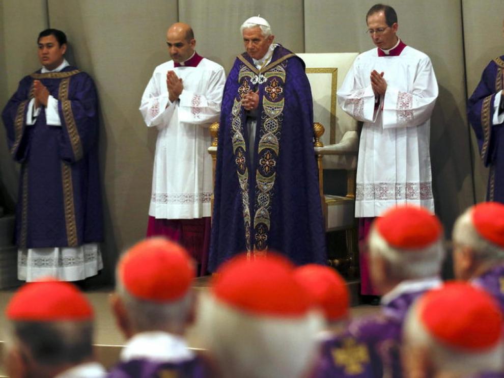 Benedicto XVI ofició este miércoles la misa del Miércoles de Ceniza