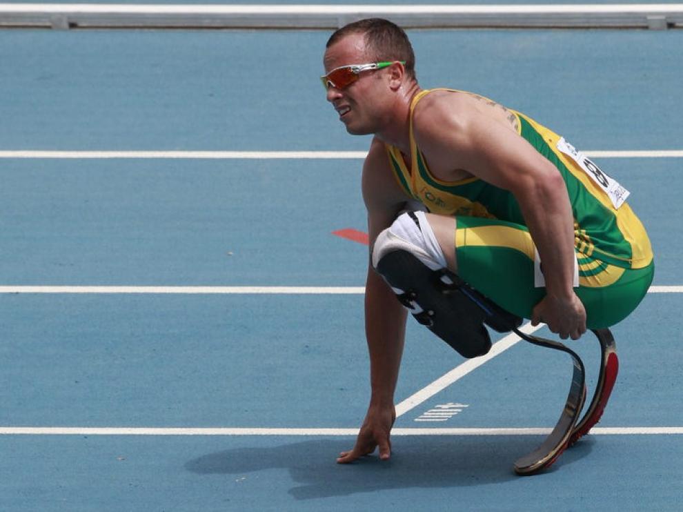 Pistorius, durante una competición