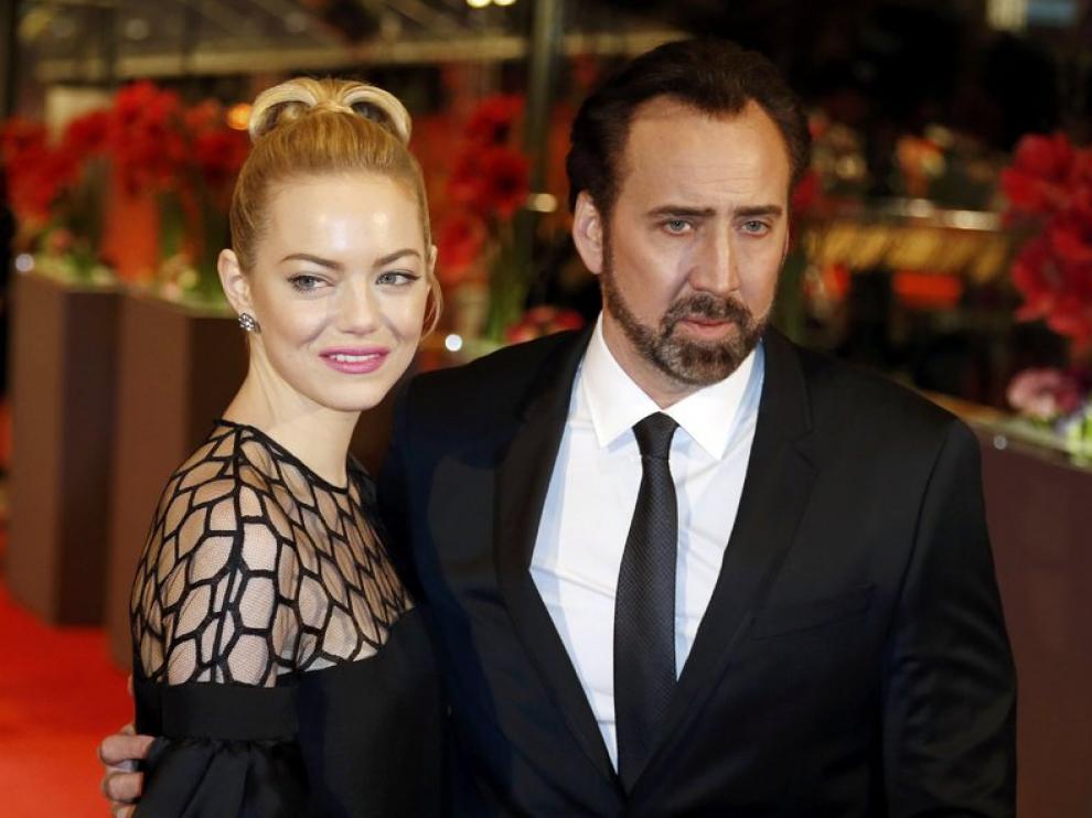 Nicholas Cage y Emma Stone presentaron fuera de concurso 'The Croods'