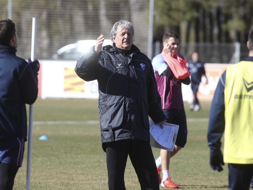 Entrenamiento del Huesca este viernes
