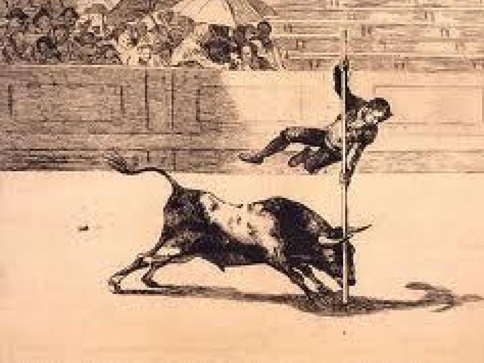 Uno de los grabados de Goya