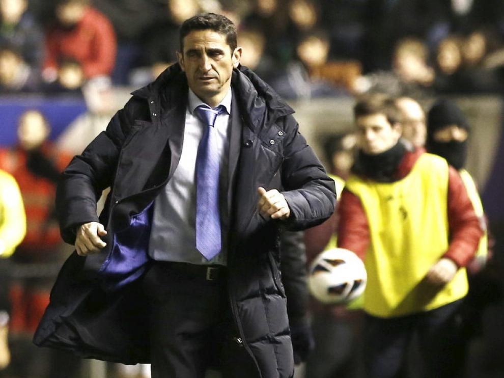 El entrenador del Real Zaragoza, Manolo Jiménez