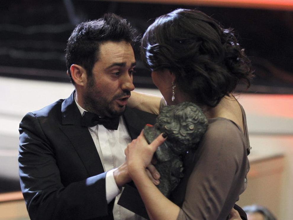 Bayona junto a María Belón