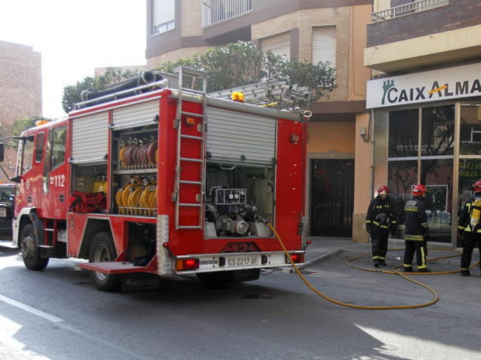Cajero donde se quemó la mujer en Alicante