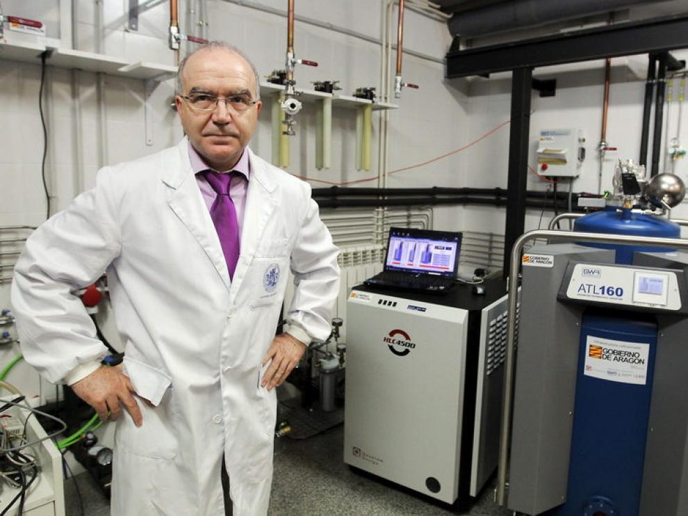 Conrado Rillo, jefe del servicio de líquidos criogénicos de la UZ, y responsable del proyecto