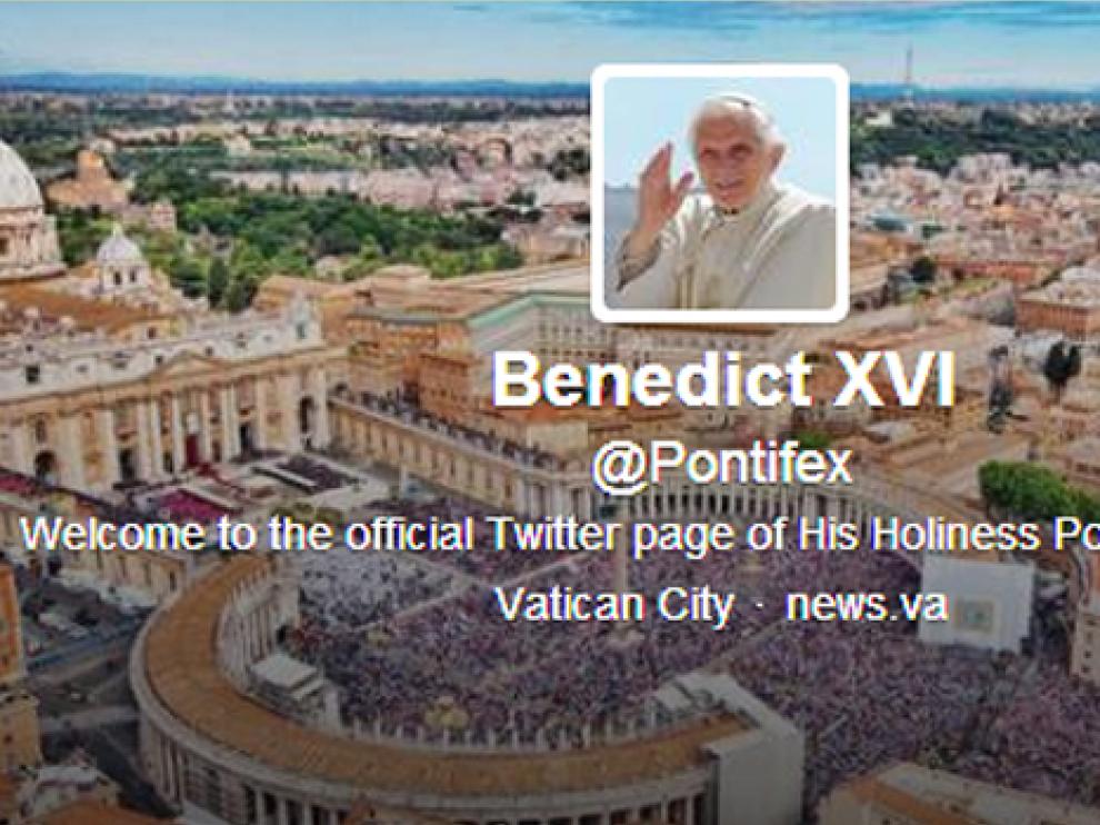 Portada de Twitter de @Pontifex