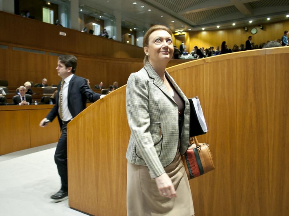 La presidenta de Aragón, Luisa Fernanda Rudi
