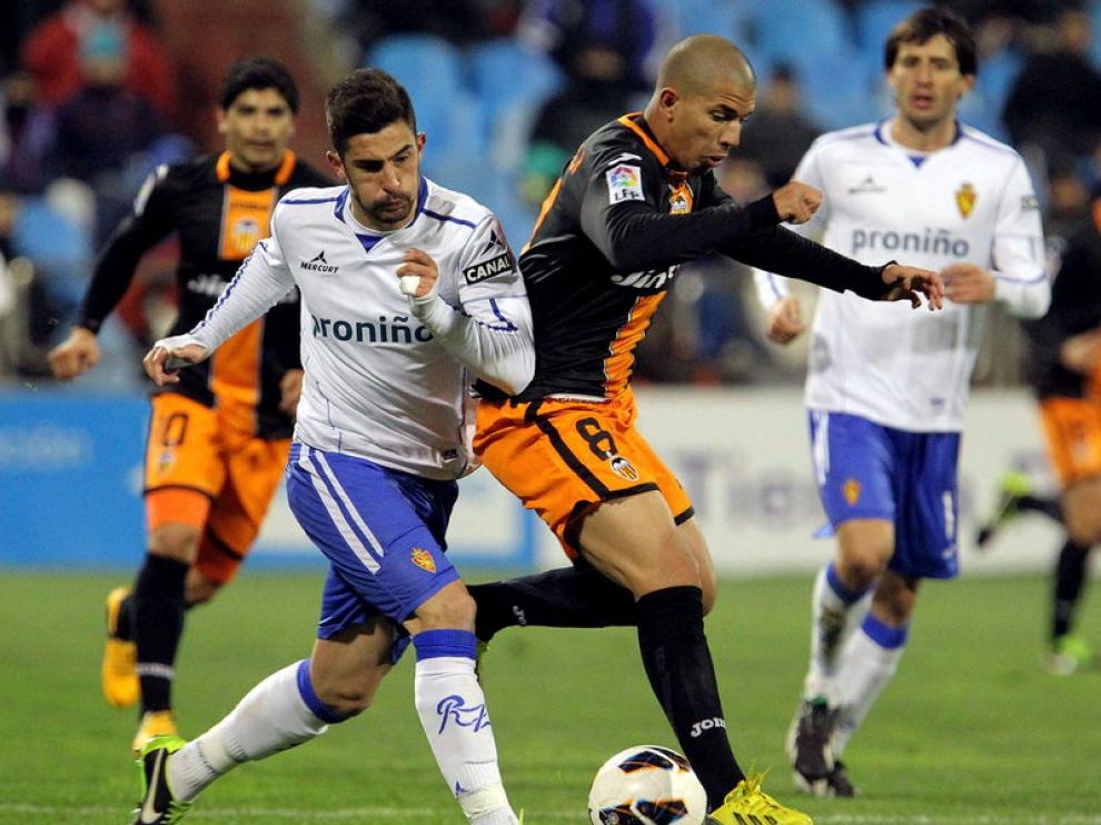 Partido entre el Real Zaragoza y el Valencia