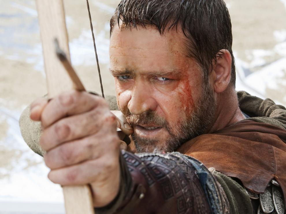 Robin Hood caracterizado por Russel Crowe