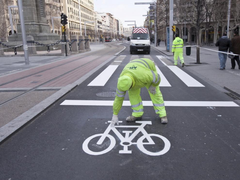 Carril bici en Independencia
