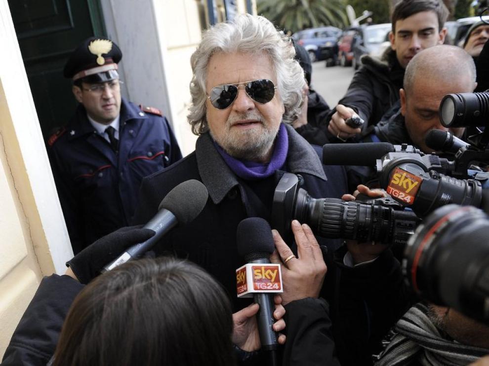 El cómico y bloguero italiano, Beppe Grillo