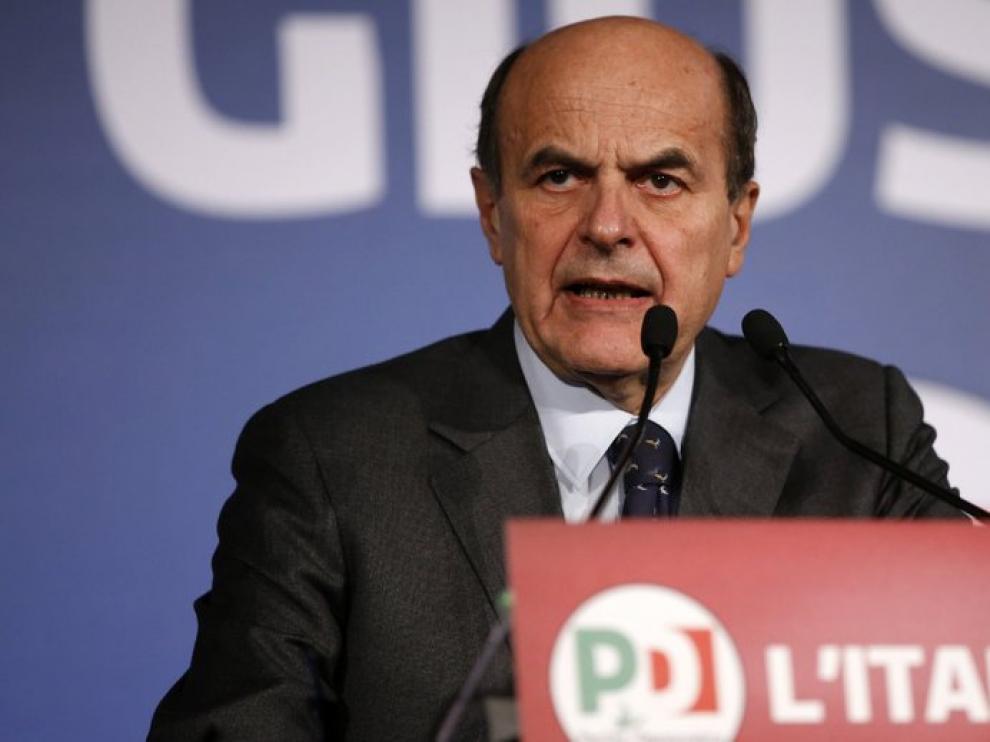El líder del Partido Democrático, Pierluigi Bersani