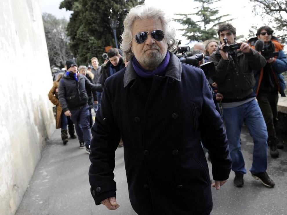 El líder de la llamada "antipolítica", Beppe Grillo.