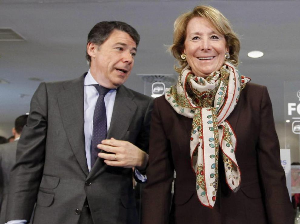 Ignacio González y Esperanza Aguirre, en una imagen de archivo