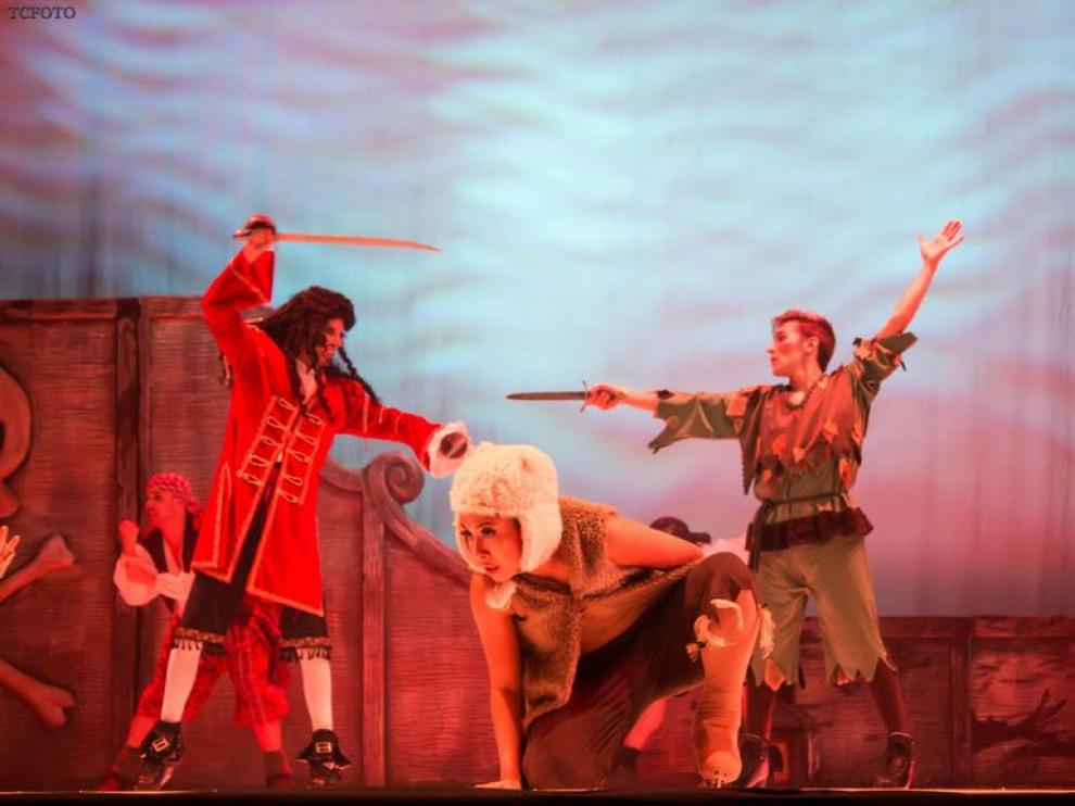 Una imagen de la representación del musical 'Peter Pan on ice'.