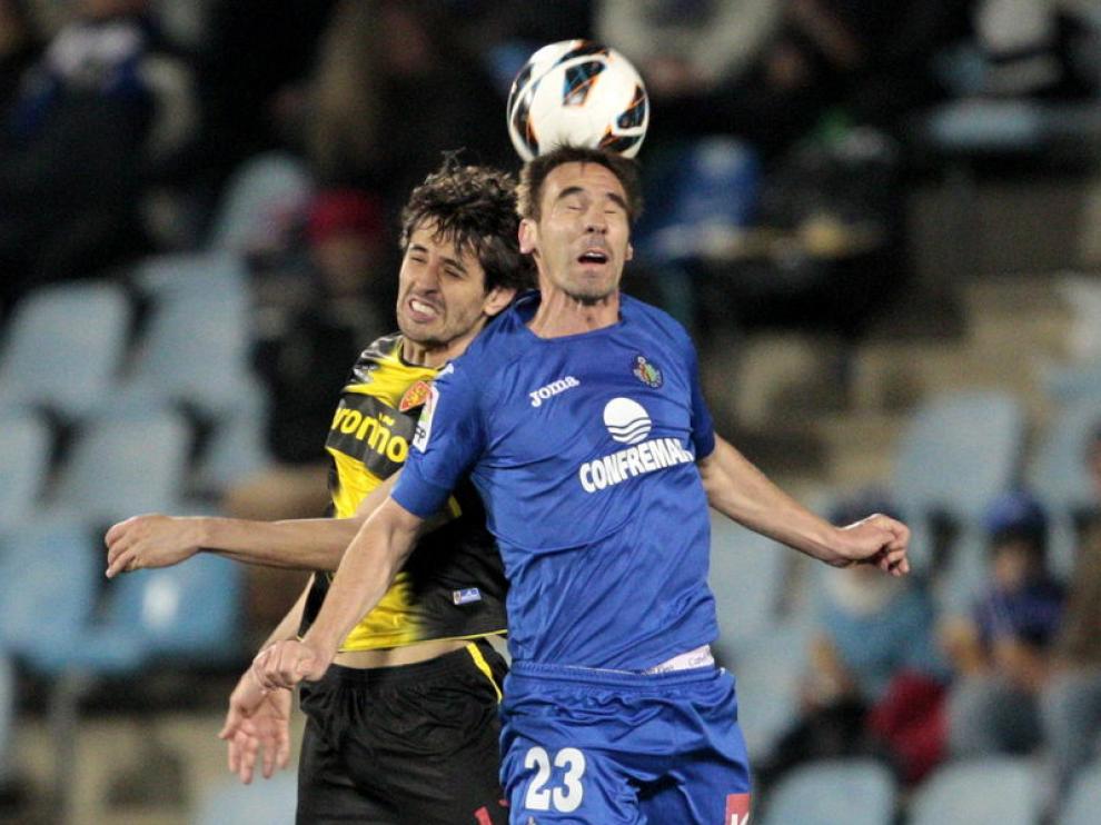 Stefan Babovic durante el Getafe-Real Zaragoza