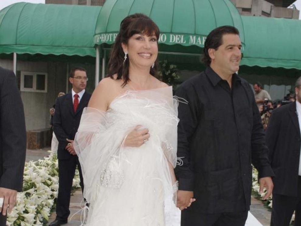 José Campos junto a su ya expareja