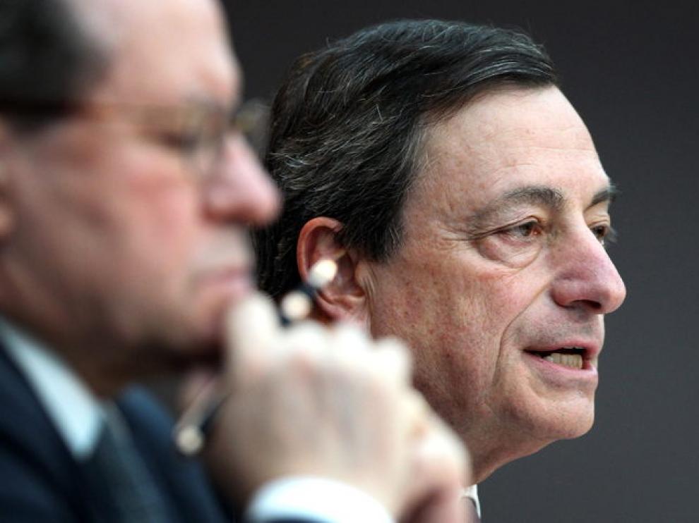 Draghi, en rueda de prensa