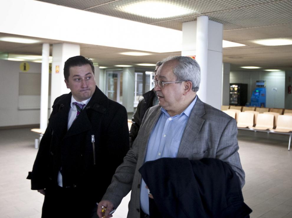 José Marco, en los juzgados de Zaragoza.
