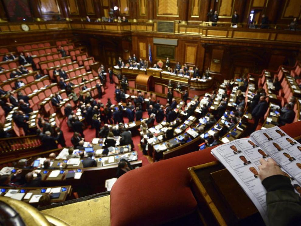 Primera sesión de la nueva legislatura en el Senado italiano