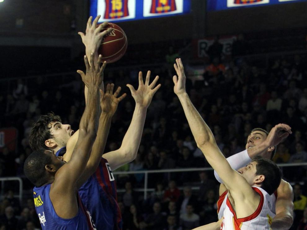 Una imagen del Barcelona - Cai Zaragoza