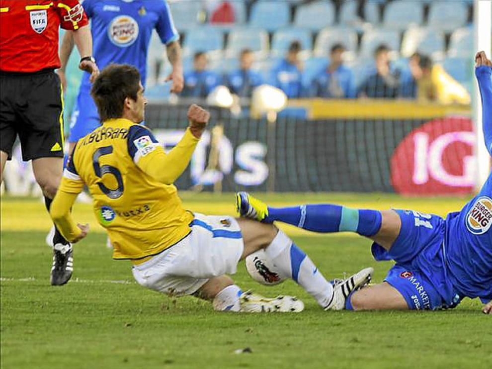 Míchel, en un partido con el Getafe