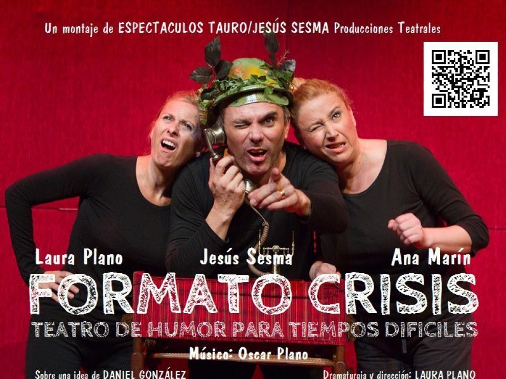Los tres "obreros teatrales" protagonistas de la obra