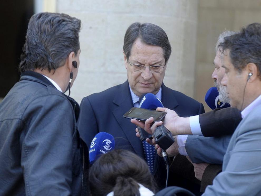 El presidente chipriota, Nicos Anastasiades