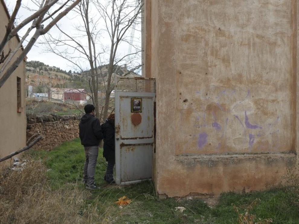 Caseta donde vivía el fallecido en Teruel