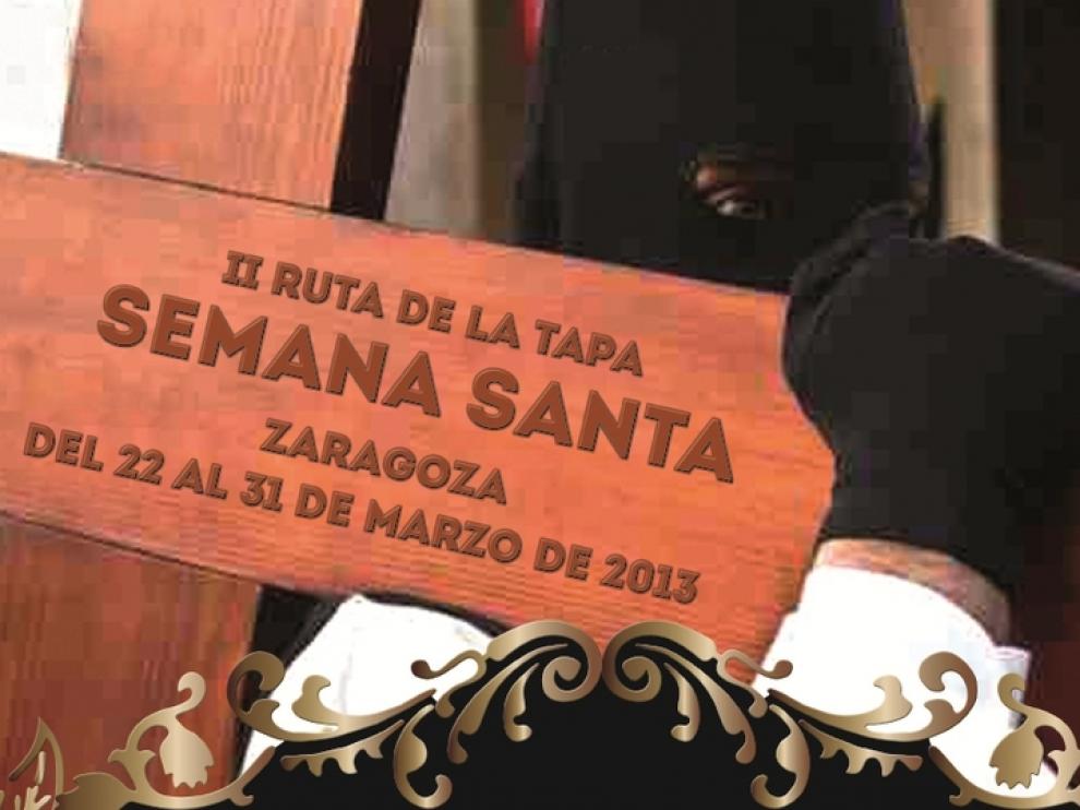 Cartel promocional de la Ruta de Tapas de la Semana Santa de Zaragoza