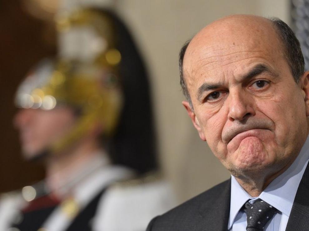 El líder del Partido Democrático, Pierluigi Bersani