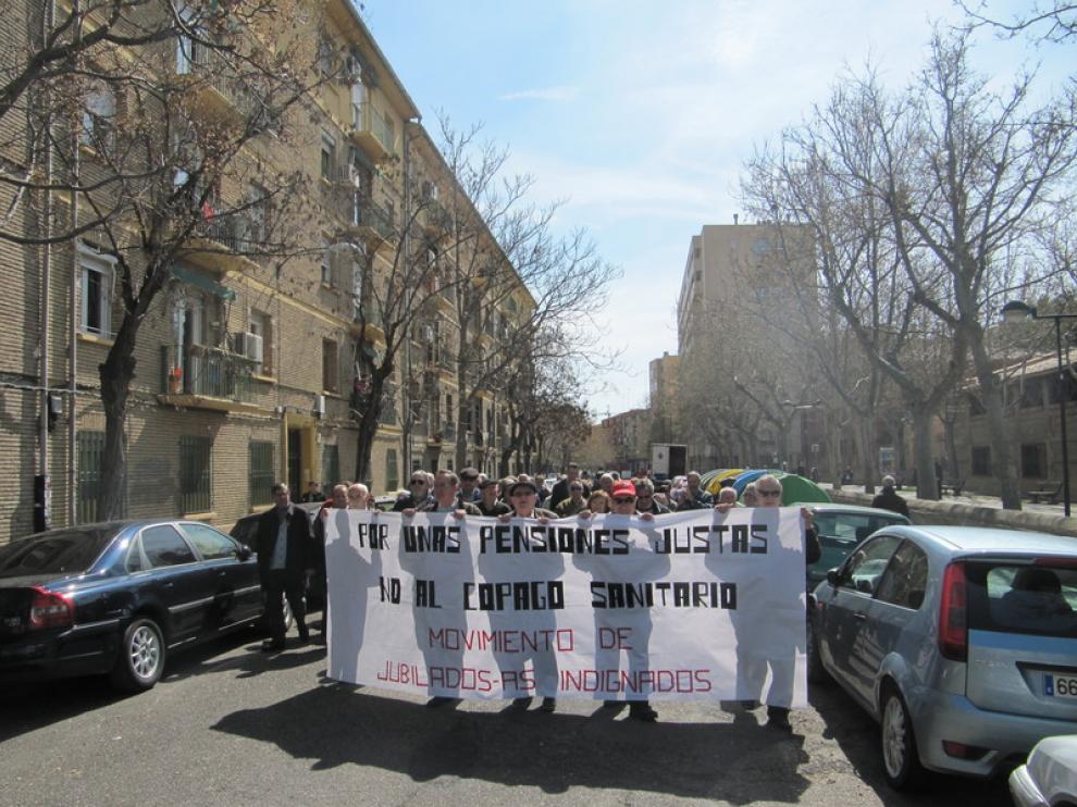 Manifestación de Jubilados Indignados esta semana en Las Fuentes