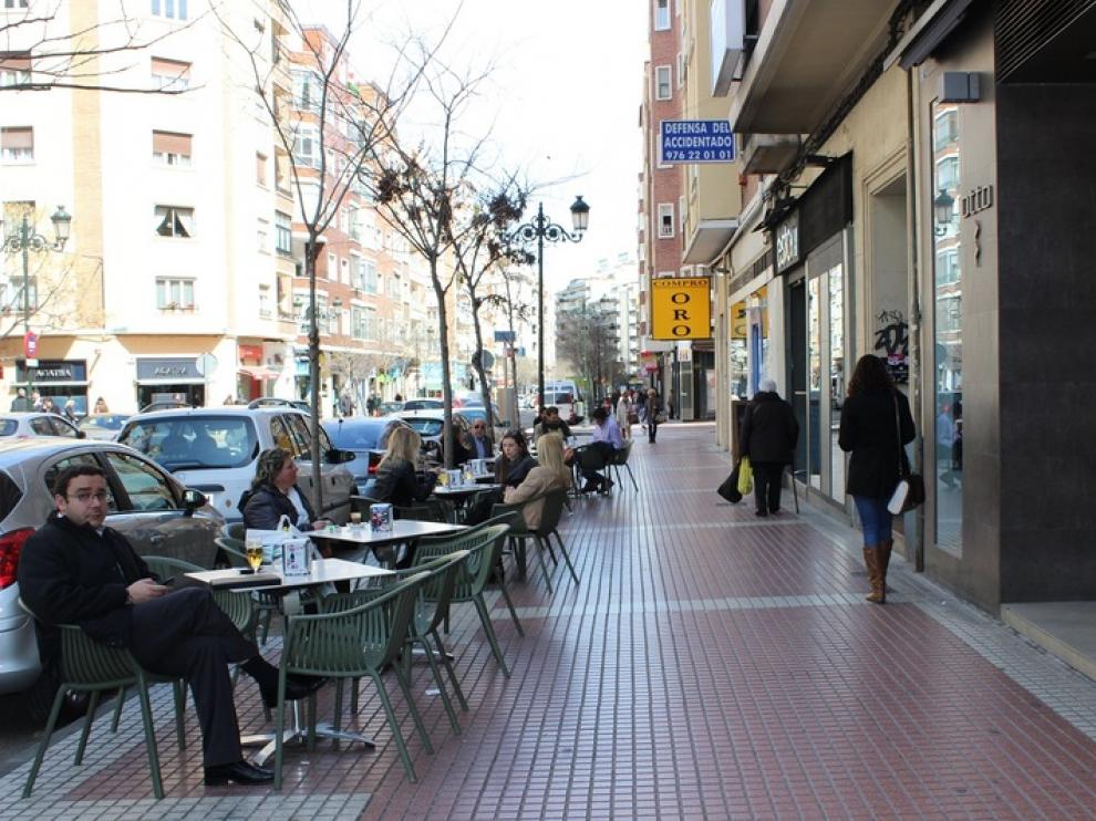 Una terraza de Zaragoza.