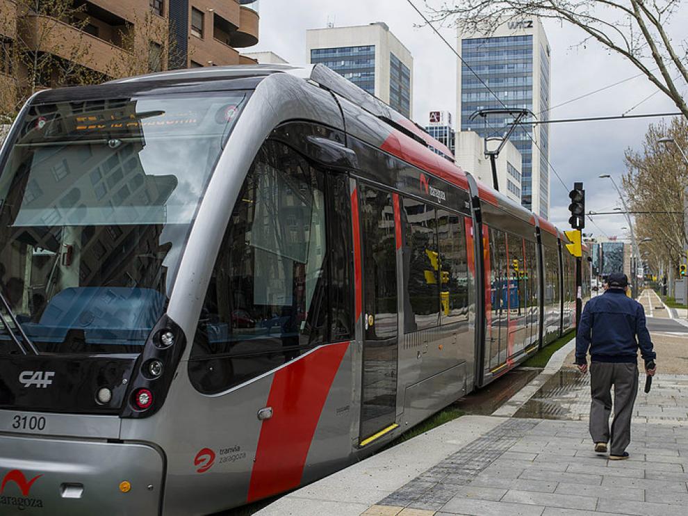 La línea 1 del tranvía de Zaragoza