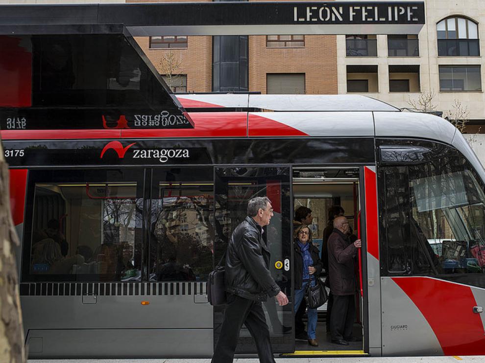 La línea 1 del tranvía de Zaragoza