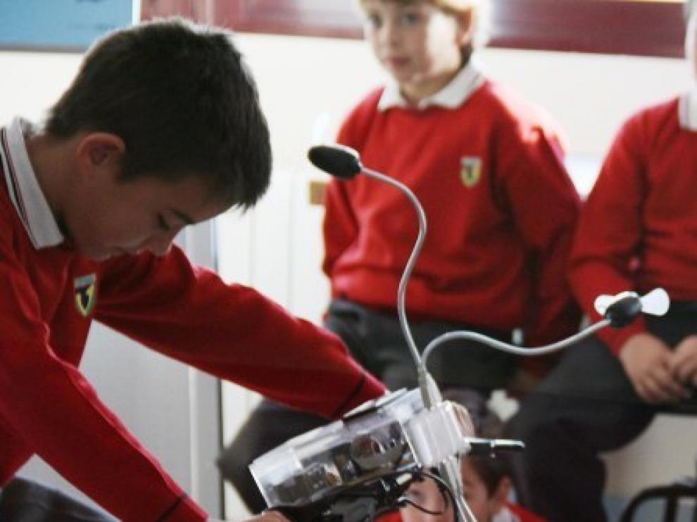 Granja energía es un taller educativo itinerante sobre energía y eficiencia en el consumo.