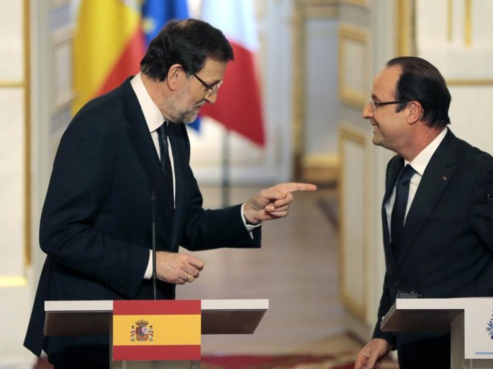 Rajoy y Hollande en el Elíseo