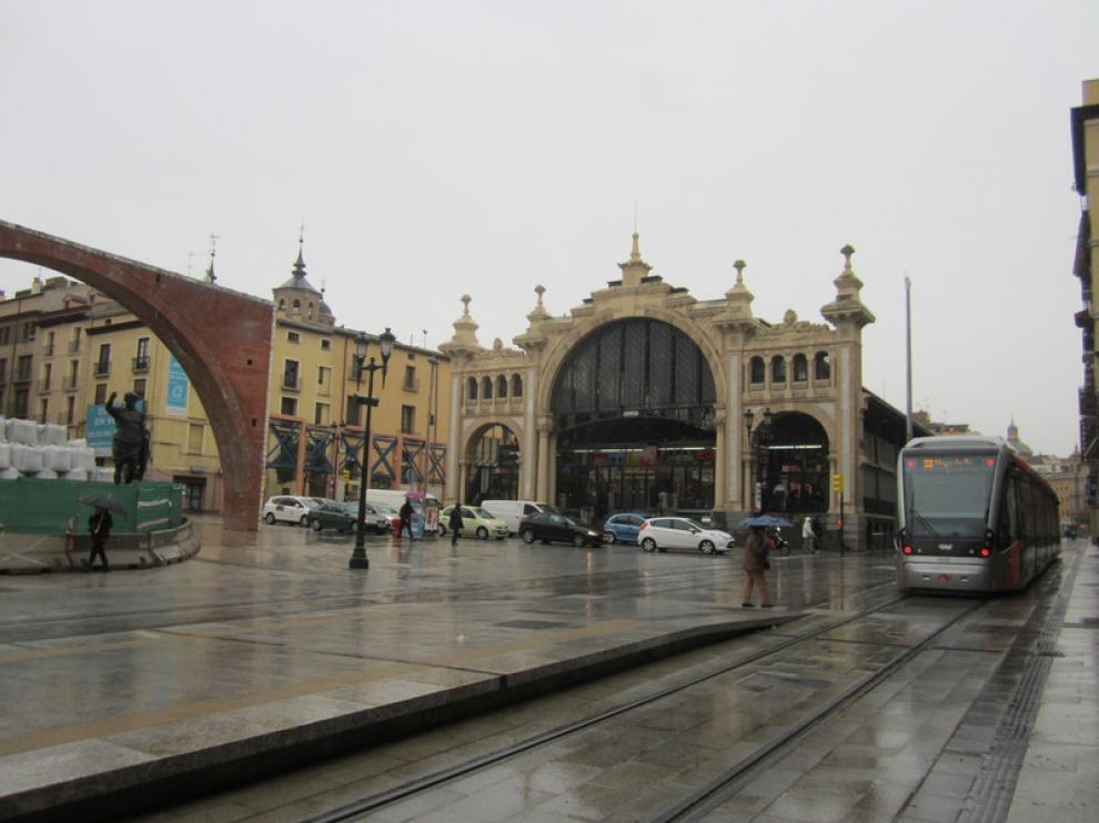 El Mercado Central de Zaragoza, este martes.