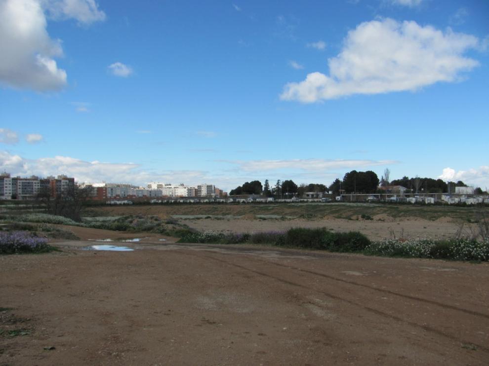 Terreno en Zaragoza donde irán los huertos de Casablanca