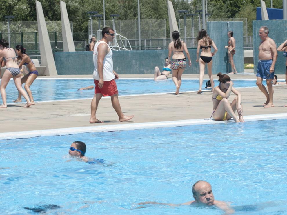 Piscina de Alberto Maestro en 2012.