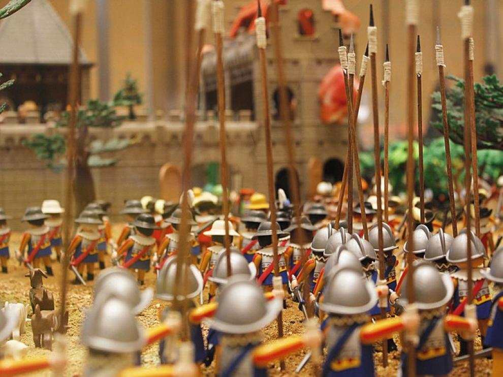 La muestra de Playmobil, en el World Trade Center de Zaragoza.