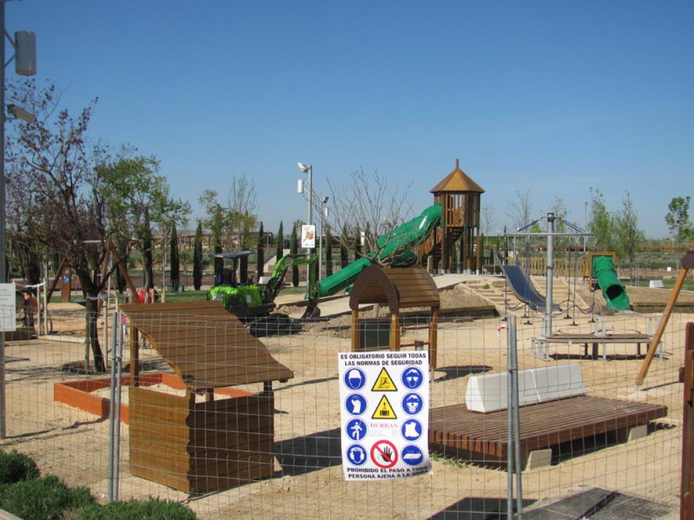 La zona infantil del Parque del Agua de Zaragoza fue inaugurada en 2013.