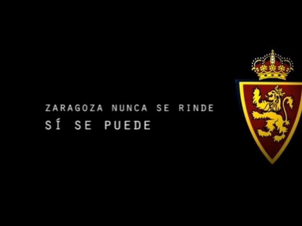 El Real Zaragoza ha lanzado un vídeo para motivar a la afición con el eslogan de 'Sí se puede'