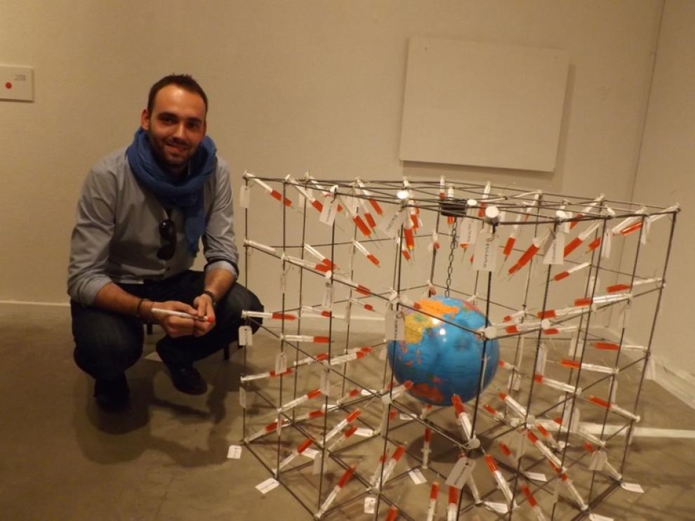 Jorge Dueso y su obra 'Sin salida'